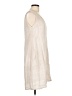 Assorted Brands 100% Linen Solid Ivory Casual Dress Size L - photo 4