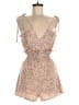 Le Lis 100% Polyester Animal Print Tan Romper Size S - photo 1