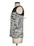 Cache 100% Polyester Silver Sleeveless Blouse Size XS - photo 5