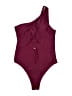 Unbranded Solid Burgundy One Piece Swimsuit Size XL - photo 1