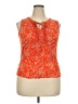 Daniel Rainn 100% Rayon Orange Sleeveless Blouse Size XXL - photo 1