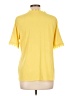 Charter Club Yellow Short Sleeve Blouse Size L - photo 2