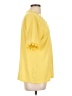 Charter Club Yellow Short Sleeve Blouse Size L - photo 4