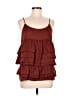 Who What Wear 100% Polyester Brown Sleeveless Blouse Size M - photo 1
