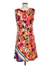 MSK Print Orange Casual Dress Size M - photo 2