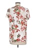 Maurices 100% Polyester Floral White Short Sleeve Blouse Size M - photo 2