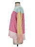 Lands' End 100% Cotton Color Block Pink Pullover Sweater Size S - photo 5