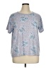 Flora Nikrooz Floral Blue Short Sleeve T-Shirt Size XL - photo 1