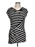 Max Studio Stripes Black Sleeveless T-Shirt Size L - photo 1