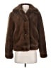MNG 100% Polyester Brown Faux Fur Jacket Size XS - photo 1