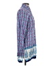 Tommy Bahama 100% Rayon Paisley Blue Long Sleeve Blouse Size XS - photo 4