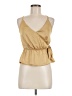 Love Tree Gold Sleeveless Blouse Size M - photo 1
