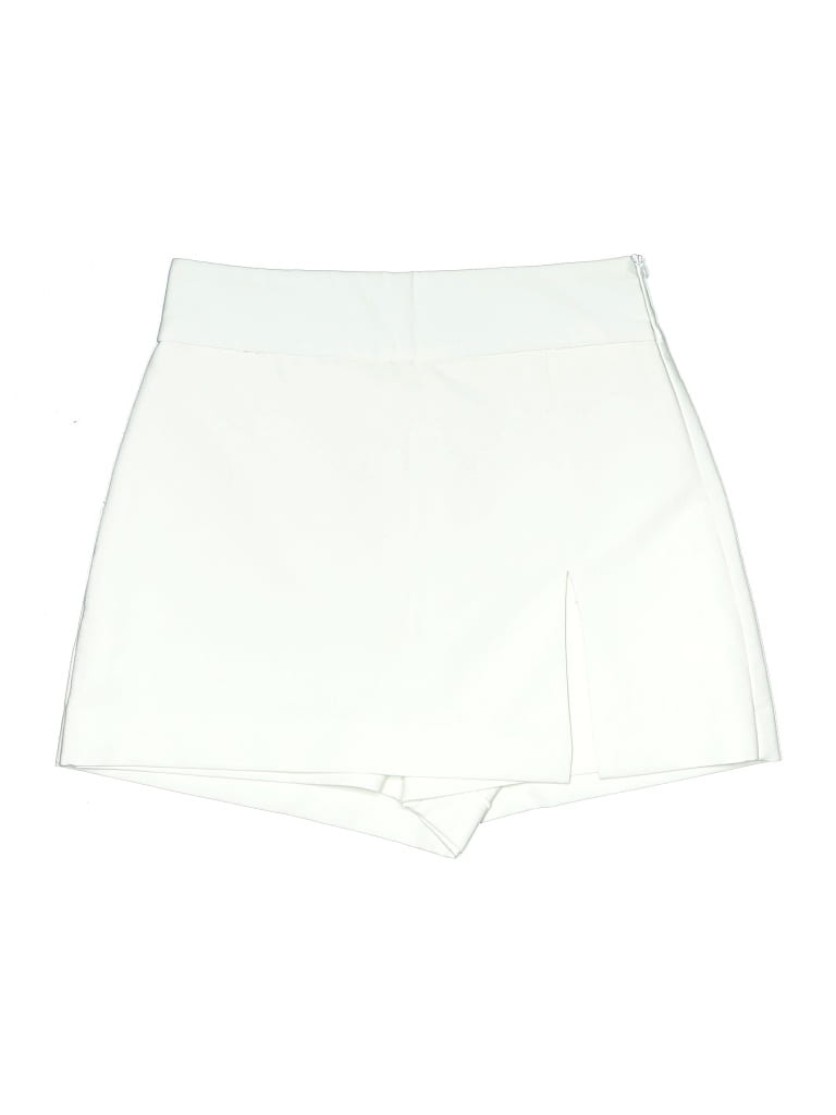 Pre-owned Zara Skort In White