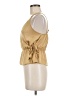 Love Tree Gold Sleeveless Blouse Size M - photo 5