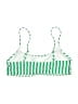 Gianni Bini Stripes Green Swimsuit Top Size L - photo 2