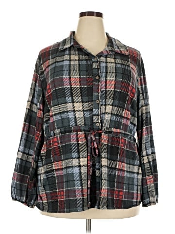 NY Collection 3/4 Sleeve Blouse (view 1)