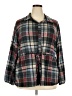 NY Collection Plaid Gray 3/4 Sleeve Blouse Size 2X - photo 1