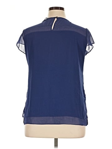 White House Black Market Short Sleeve Blouse (view 2)