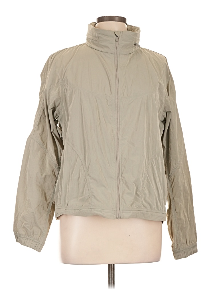 Pre-owned Lululemon Athletica Cardigan Sweater In Tan