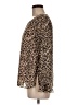 NANETTE Nanette Lepore 100% Polyester Animal Print Brown Long Sleeve Blouse Size M - photo 5