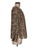 NANETTE Nanette Lepore 100% Polyester Animal Print Brown Long Sleeve Blouse Size M - photo 4