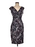 Connected Apparel 100% Polyester Paisley Purple Cocktail Dress Size 6 - photo 1