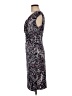 Connected Apparel 100% Polyester Paisley Purple Cocktail Dress Size 6 - photo 5