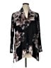 Clara Sun Woo Floral Black 3/4 Sleeve Blouse Size 1X - photo 1