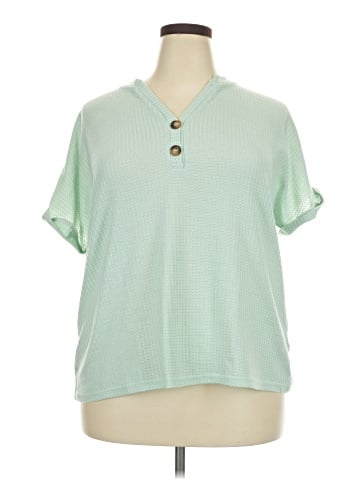 Unbranded Short Sleeve Henley (view 1)