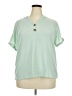 Unbranded Green Short Sleeve Henley Size XXL - photo 1