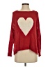 Wooden Ships Hearts Red Pullover Sweater Size Sm - Med - photo 1