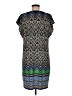 Laundry by Shelli Segal Print Blue Casual Dress Size M - photo 2