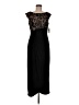Connected Apparel 100% Polyester Black Cocktail Dress Size 8 (petite) - photo 1