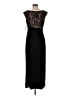 Connected Apparel 100% Polyester Black Cocktail Dress Size 8 (petite) - photo 2