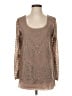 Venus 100% Polyamide Brown Long Sleeve Blouse Size S - photo 1