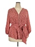 Max Studio 100% Polyester Red 3/4 Sleeve Blouse Size 2X - photo 1