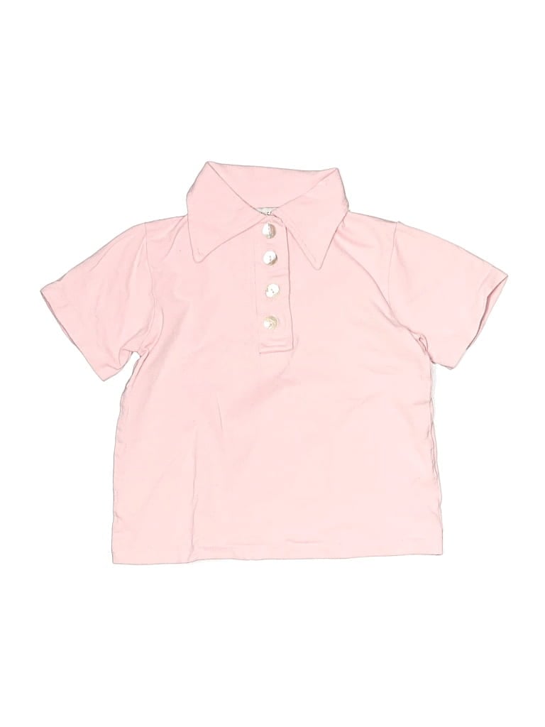 Pre-owned Assorted Brands Kids' Short Sleeve Polo In Pink