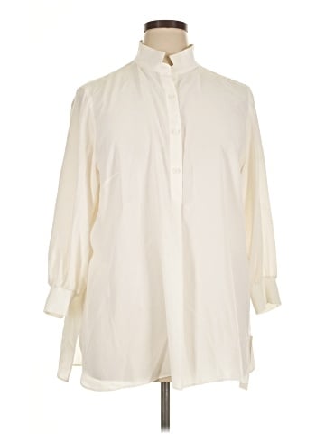 Lafayette 148 New York 3/4 Sleeve Silk Top (view 1)