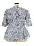 Lane Bryant Blue Short Sleeve Blouse Size 24 - photo 2