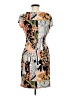 MSK Print Orange Cocktail Dress Size M - photo 2