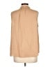 Ann Taylor 100% Polyester Solid Tan Sleeveless Blouse Size L - photo 2