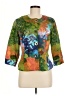 Coldwater Creek Print Green Jacket Size 8 - photo 1