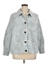 Greylin Checkered-gingham Blue Jacket Size 1X - photo 1