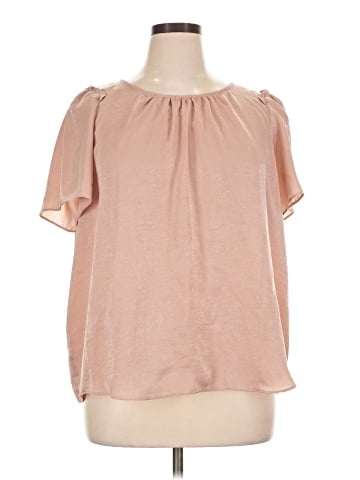 LC Lauren Conrad Short Sleeve Blouse (view 1)