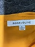 Rose + Olive 100% Polyester Yellow Sleeveless Blouse Size L - photo 7