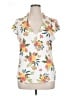 Dna Couture Floral White Sleeveless T-Shirt Size 1X - photo 1