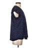 Eliane Rose 100% Polyester Polka Dots Blue Short Sleeve Blouse Size S - photo 4