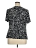 DressBarn Animal Print Black Short Sleeve Blouse Size 1X - photo 2