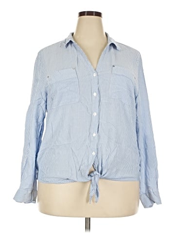 Jones New York Long Sleeve Button-Down Shirt (view 1)