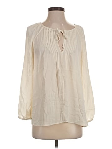 Joie Long Sleeve Silk Top (view 1)